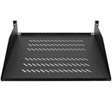 Load image into Gallery viewer, SARCS-06 - 2 Space Vented Rack Case Shelf - 18 Inch Deep 2U Server Mount Network Shelf
