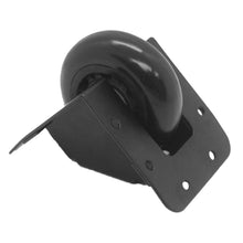 Load image into Gallery viewer, SARHW26 -  Black Recessed Tilt Caster &amp; Housing for PA DJ Speaker Sub Cabinets, 2.75 Inch Wheel
