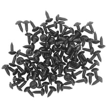 Load image into Gallery viewer, SARHW35 - 100 Pack of 1/2 Inch Wood Screws Black Oxide Coated Phillips Head PA DJ Speaker Repair
