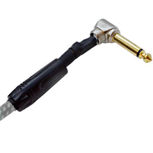 Load image into Gallery viewer, SASGC-BR10 - 10 Foot Supreme Guitar or Instrument Cable - Black &amp; Red Woven Tweed Jacket
