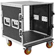 Load image into Gallery viewer, SATAC10U - Heavy Duty 10 Space ATA Rack Case with 4 Inch Casters - 10U Server Case
