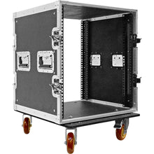 Load image into Gallery viewer, SATAC12U - Heavy Duty 12 Space ATA Rack Case with 4 Inch Casters - 12U Server Case

