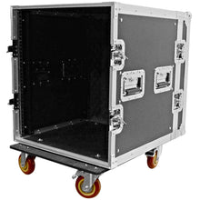 Load image into Gallery viewer, SATAC12U - Heavy Duty 12 Space ATA Rack Case with 4 Inch Casters - 12U Server Case

