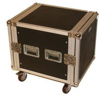 Load image into Gallery viewer, 10 Space Rack Case with Casters and 4 Space Drawer

