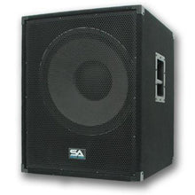 Load image into Gallery viewer, Premium Dual 15" PA Speakers, 18" Enforcer Subs, 2 Amplifiers, and Cables

