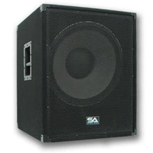 Load image into Gallery viewer, Premium Dual 15" PA Speakers, 18" Enforcer Subs, 2 Amplifiers, and Cables
