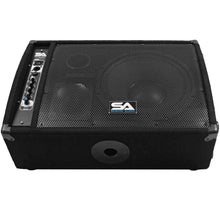 Load image into Gallery viewer, FL-12MP-PW - Pair of Premium Powered 2-Way 12" PA Floor Monitors with Titanium Horns
