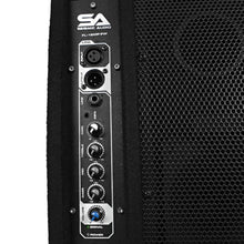 Load image into Gallery viewer, FL-12MP-PW - Pair of Premium Powered 2-Way 12" PA Floor Monitors with Titanium Horns
