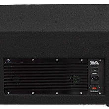 Load image into Gallery viewer, FL-12MP-PW - Pair of Premium Powered 2-Way 12" PA Floor Monitors with Titanium Horns
