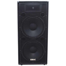 Load image into Gallery viewer, FL-155PC - Pair of Dual Premium 15" PA/DJ Speaker Cabinets with Titanium Horns - Wheel Kits and Rear Handles
