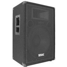 Load image into Gallery viewer, Pair of Premium 15" PA Speakers with two tripod speaker stands
