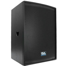 Load image into Gallery viewer, Pair of Premium Black 12" PA Loudspeakers with two Tripod Speaker Stands

