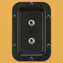 Load image into Gallery viewer, Luke-2x12C - Contemporary Empty Dual 12" Guitar Cabinet - Orange Tolex/Wheat Cloth Grill
