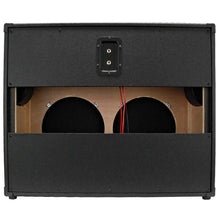 Load image into Gallery viewer, Luke-2x12V - Vintage Empty 12" Guitar Cabinet - Black Tolex/Black Cloth Grill
