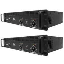 Load image into Gallery viewer, Premium Dual 15" PA Speakers, 18" Enforcer Subs, 2 Amplifiers, and Cables
