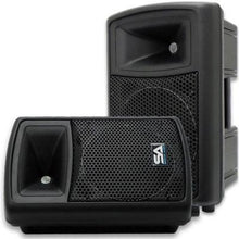 Load image into Gallery viewer, Pair of 10" PA DJ Molded  Speakers and Stands
