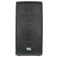 Load image into Gallery viewer, SA-100T Pair of Dual 10" Pro Audio PA/DJ Speaker Cabinets Titanium Horns
