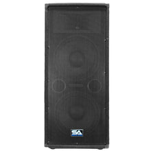 Load image into Gallery viewer, SA-122T Pair of Dual 12" Pro Audio PA/DJ Speaker Cabinets Titanium Horns

