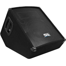 Load image into Gallery viewer, SA-12MT-PW - Pair of Powered 2-Way 12" Floor / Stage Monitor Wedge Style with Titanium Horn
