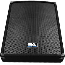 Load image into Gallery viewer, SA-15MT-PW - Powered 2-Way 15" Floor / Stage Monitor Wedge Style with Titanium Horn
