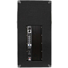 Load image into Gallery viewer, Pair of Powered 2-Way 15" PA / DJ / Band Speaker Cabinet with Titanium Horns and Stands
