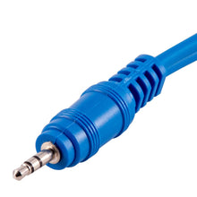 Load image into Gallery viewer, SA-iRCA3 - 3 Foot Blue 3.5mm Male to Dual RCA Male Audio Patch Cable
