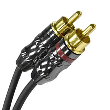 Load image into Gallery viewer, SA-Y5 - 4 PACK - 6 Inch Splitter Patch Y Cable - 1 XLR Female to 2 RCA Male
