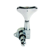 Load image into Gallery viewer, Set of 4 Universal Chrome 2x2 Tuners - 2x2 Bass Guitar Machine Heads Tuning Keys
