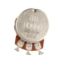 Load image into Gallery viewer, Replacement Linear Taper Tone Pot A500K-Ohm with Coarse Knurled Split Shaft
