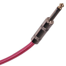 Load image into Gallery viewer, SAGCRPK-20 - 20' Pink Woven Cloth Guitar/Instrument Cable
