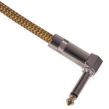 Load image into Gallery viewer, SAGCRYW-20 - 3 Pack of  20' Yellow Woven Cloth Guitar/Instrument Cables
