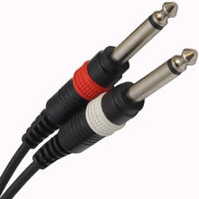 Load image into Gallery viewer, Seismic Audio - SAiTSY3 (2 Pack) - 1/8" Stereo 3.5 mm to Dual 1/4" TS Splitter Cable
