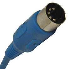 Load image into Gallery viewer, SAMIDIRED1BLUE1 - Red and Blue MIDI Cable - 1 Foot (2 Pack)
