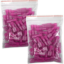 Load image into Gallery viewer, SAPT210 - 100 Pack of Fully Insulated 22/18 Gauge Female Quick Disconnect Wire Connectors
