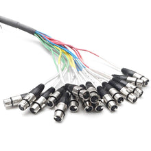 Load image into Gallery viewer, SARLX-16x25 - 16 Channel XLR Colored Snake Cable 25'
