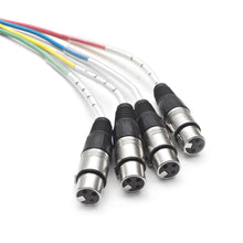 Load image into Gallery viewer, SARLX-4x15 - 4 Channel XLR Colored Snake Cable 15'
