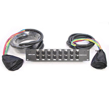 Load image into Gallery viewer, SARMSS-16x1530 - 16 Channel XLR TRS Combo Splitter Snake Cable - 15' and 30' XLR trunk
