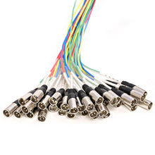 Load image into Gallery viewer, SARMSS-32x1515 - 32 Channel XLR TRS Combo Splitter Snake Cable - two 15' XLR trunks
