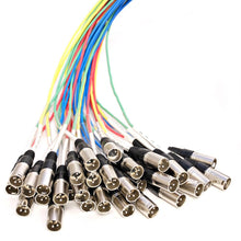 Load image into Gallery viewer, SARMSS-32x1515 - 32 Channel XLR TRS Combo Splitter Snake Cable - two 15' XLR trunks
