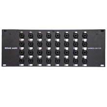 Load image into Gallery viewer, SARMSS-32x1530 - 32 Channel XLR TRS Combo Splitter Snake Cable - 15' and 30' XLR trunk
