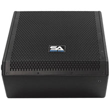 Load image into Gallery viewer, SAX-15M-PW - Pair of Powered Compact 15 Inch 2 Way Coaxial Floor / Stage Monitors with Titanium Horns
