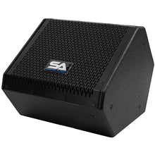 Load image into Gallery viewer, SAX-8M - Pair of Compact 8 Inch 2 Way Coaxial Floor / Stage Monitors with Titanium Horns
