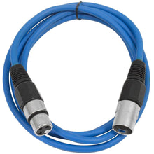 Load image into Gallery viewer, SAXLX-6 - 6 Pack of Multiple Colors 6 Foot XLR Patch Cables
