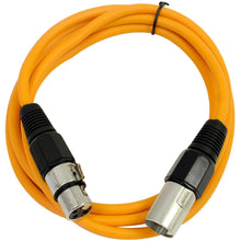 Load image into Gallery viewer, SAXLX-6 - 6 Pack of Multiple Colors 6 Foot XLR Patch Cables
