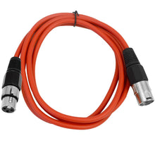Load image into Gallery viewer, SAXLX-6 - 6 Pack of Multiple Colors 6 Foot XLR Patch Cables
