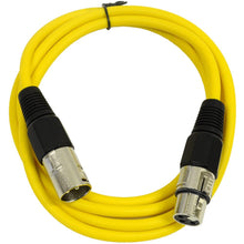 Load image into Gallery viewer, SAXLX-6 - 6 Pack of Multiple Colors 6 Foot XLR Patch Cables
