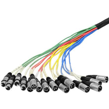 Load image into Gallery viewer, SAXQ-12x4x50 - 12 Channel 50' Snake Cable (XLR &amp; TRS)
