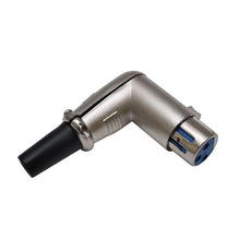 Load image into Gallery viewer, SAPT303-304 - 8 Pack of Right Angle 3 Pin XLR Male Connectors (4 Male &amp; 4 Female)
